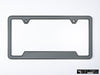 VW Volkswagen Premium License Plate Frame - Pure Gray (Black)