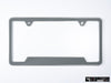 VW Volkswagen Premium License Plate Frame - Pure Gray (Silver)