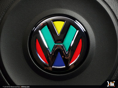 Klii Motorwerkes VW Steering Wheel Badge Insert - Harlequin