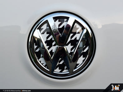 Klii Motorwerkes VW Rear Badge Insert - Houndstooth