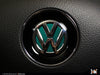 Klii Motorwerkes VW Steering Wheel Badge Insert - Great Falls Green Metallic (Golf Alltrack Mk7.5 | 2018-Current)