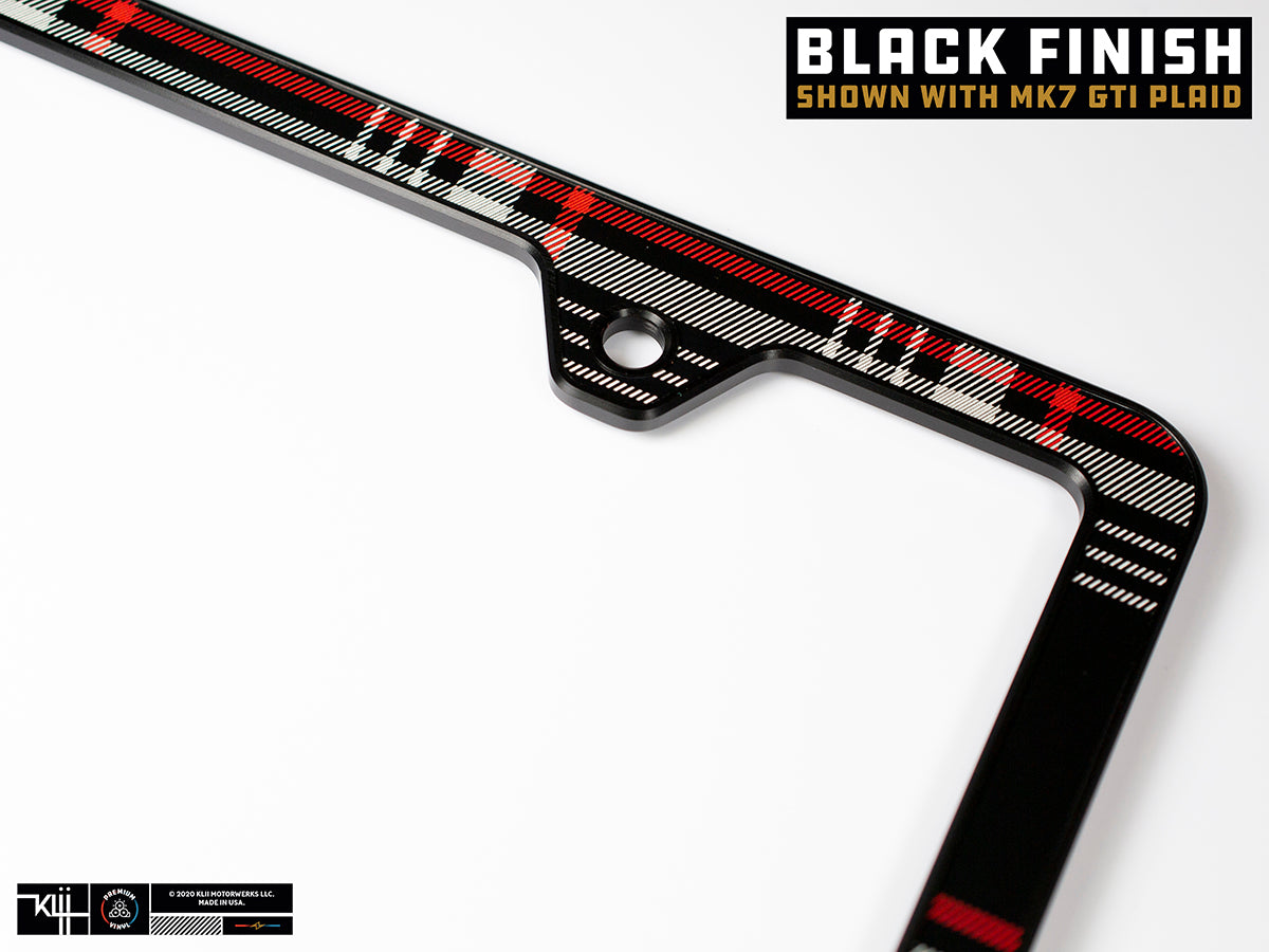 BLVD Black Heavy Duty Metal License Plate Frame – Camo / Military Style