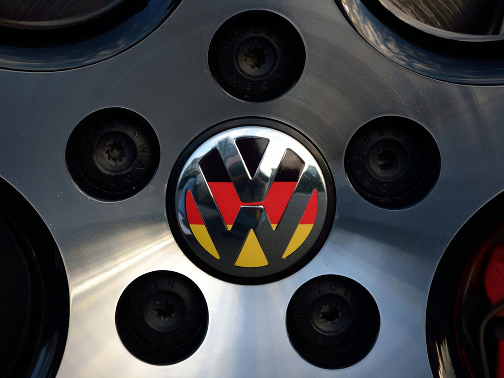 VW Center Cap Badge Insert Set - German Flag – Klii Motorwerkes