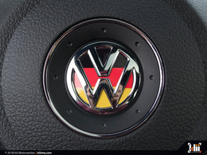 Klii Motorwerkes VW Steering Wheel Badge Insert - German Flag