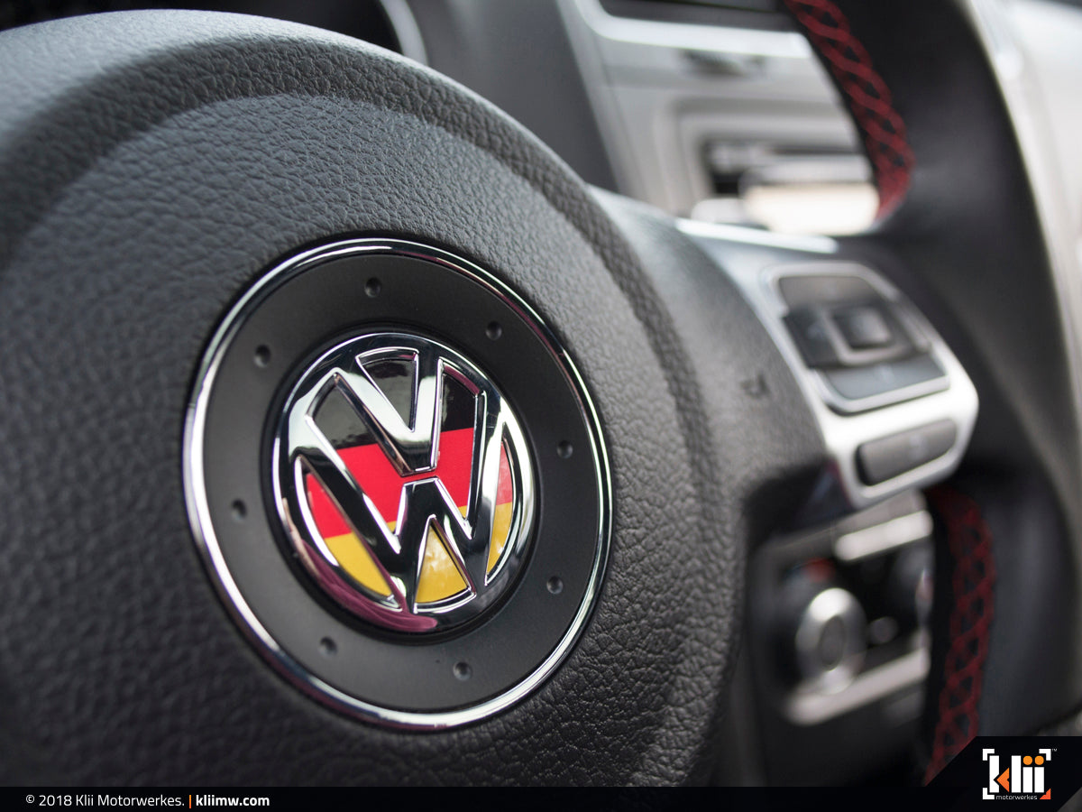 VW Steering Wheel Badge Insert - German Flag