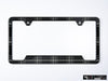 VW Volkswagen Premium License Plate Frame - Mk6 GTD Plaid (Black)