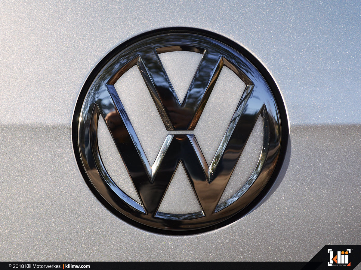 VW Rear Badge Insert - White Silver Metallic – Klii Motorwerkes