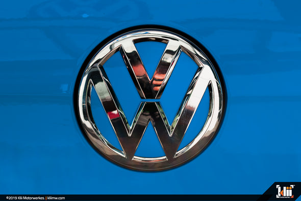 Klii Motorwerkes VW Rear Badge Insert - Cornflower Blue