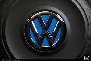 Klii Motorwerkes VW Steering Wheel Badge Insert - Cornflower Blue