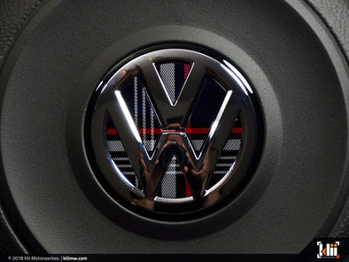 Klii Motorwerkes VW Steering Wheel Badge Insert - Mk7 GTI Plaid
