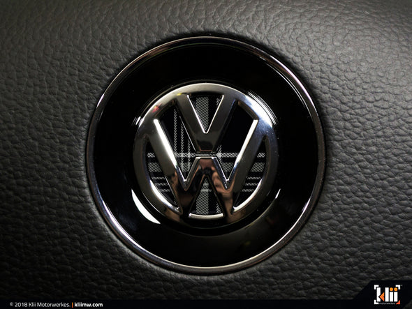 Klii Motorwerkes VW Steering Wheel Badge Insert - Mk7 GTD Plaid