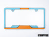 Gulf Oil Premium License Plate Frame - Racing Livery No.1 (Silver)