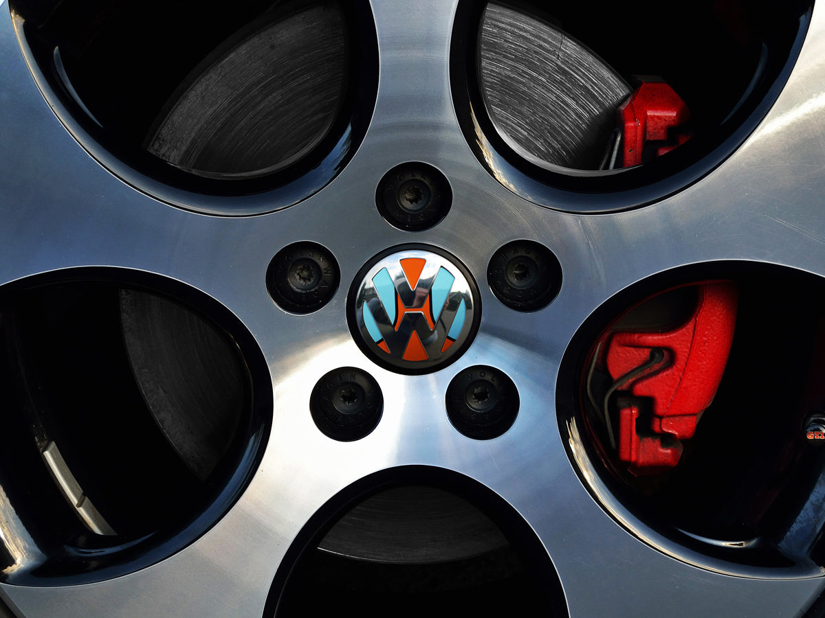 VW Center Cap Badge Insert Set - Racing Livery No.1 – Klii Motorwerkes