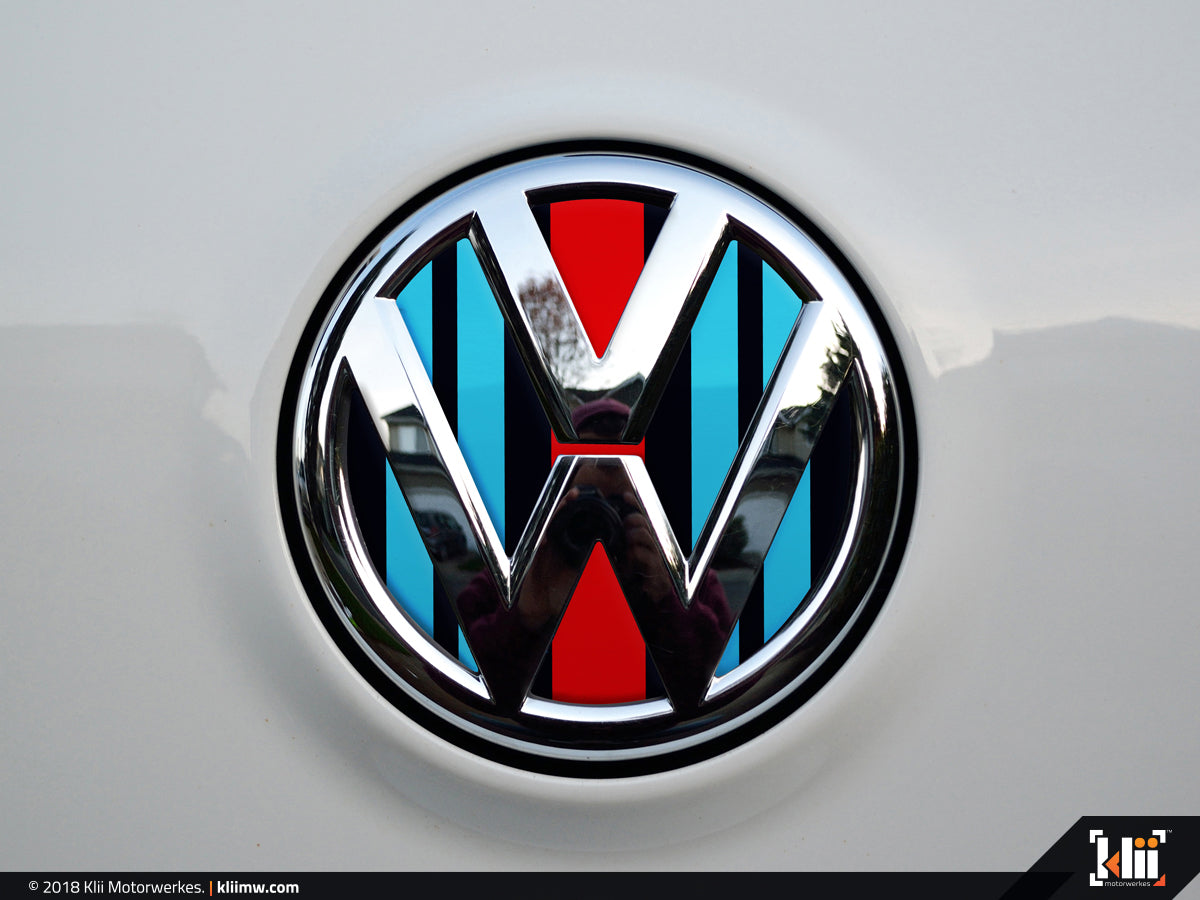 VW Rear Badge Insert - Racing Livery No.2