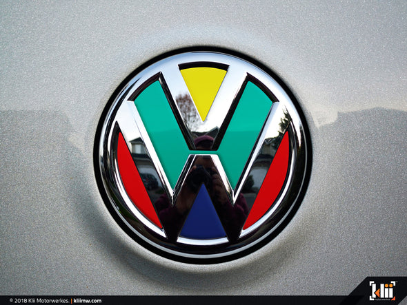 Klii Motorwerkes VW Rear Badge Insert - Harlequin
