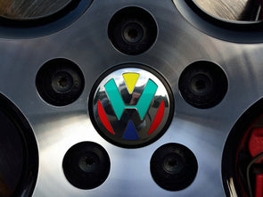 Klii Motorwerkes VW Center Cap Badge Insert Set - Harlequin