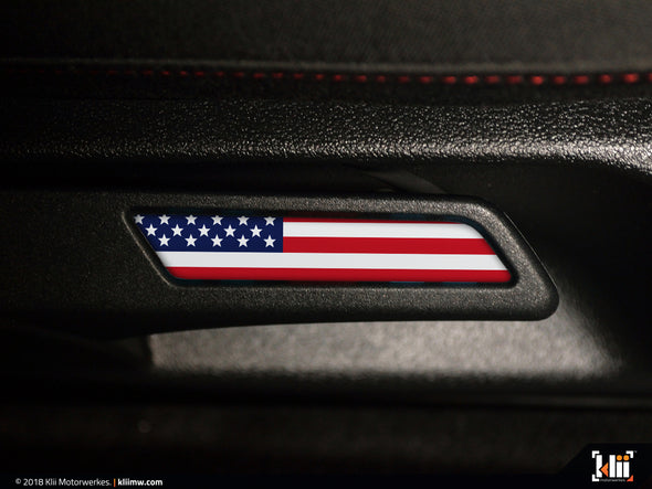 Klii Motorwerkes VW Seat Lever Insert Set - American Flag