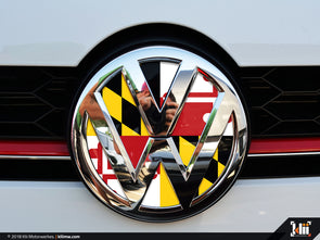 VW Rear Badge Insert - Maryland Flag