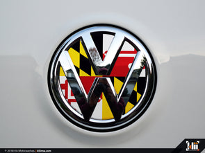 Klii Motorwerkes VW Rear Badge Insert - Maryland Flag