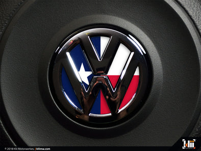 Klii Motorwerkes VW Steering Wheel Badge Insert - Texas Flag