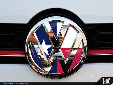 Klii Motorwerkes VW Front Badge Insert - Texas Flag