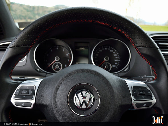 Klii Motorwerkes VW Steering Wheel Badge Insert - Candy White
