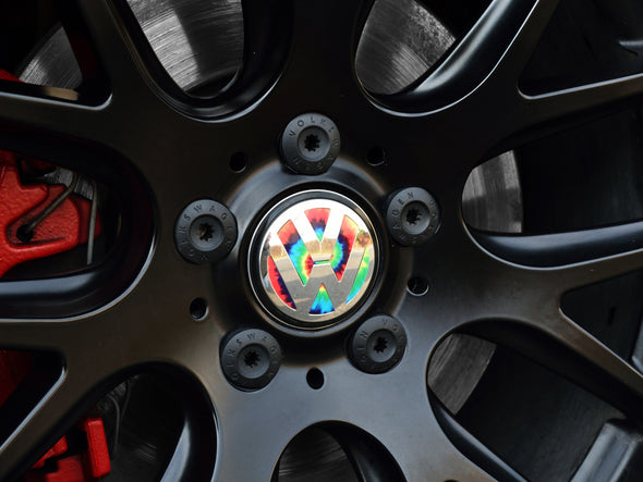 Klii Motorwerkes VW Center Cap Badge Insert Set - Tie-Dye