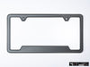 VW Volkswagen Premium License Plate Frame - United Gray Metallic (Black)