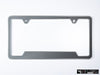 VW Volkswagen Premium License Plate Frame - United Gray Metallic (Silver)