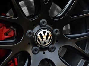 Klii Motorwerkes VW Center Cap Badge Insert Set - Deep Black Pearl