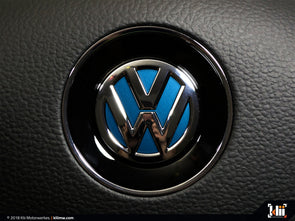 Klii Motorwerkes VW Steering Wheel Badge Insert - Silk Blue Metallic