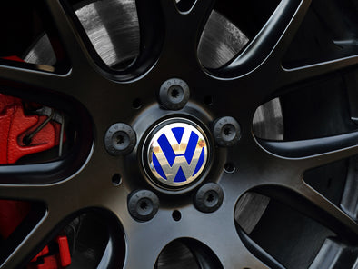 Klii Motorwerkes VW Center Cap Badge Insert Set - Rising Blue Metallic