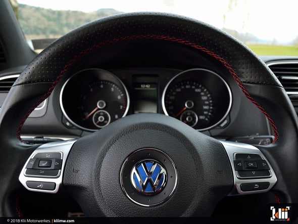 Klii Motorwerkes VW Steering Wheel Badge Insert - Rising Blue Metallic
