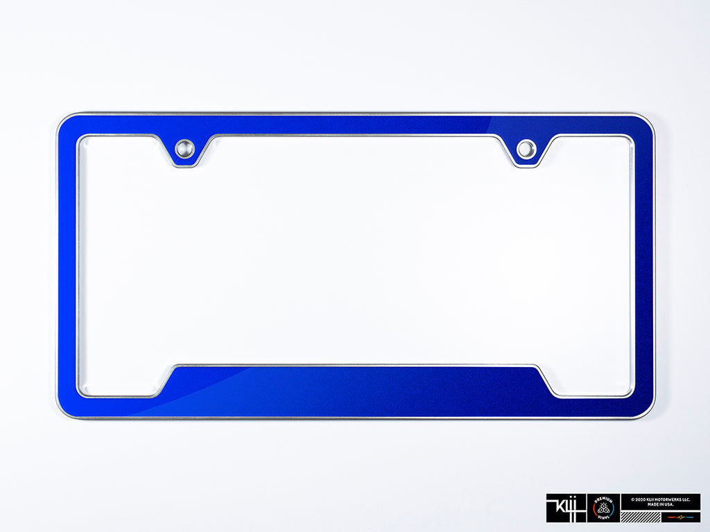 Premium License Plate Frame - Deep Blue Pearl Metallic – Klii