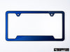 VW Volkswagen Premium License Plate Frame - Shadow Blue Metallic (Black)