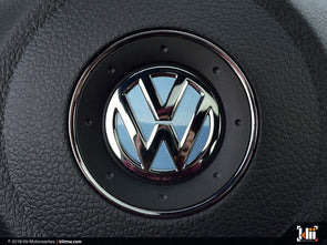 Klii Motorwerkes VW Steering Wheel Badge Insert - Shark Blue Metallic (Golf Mk6 | 2010-2014)