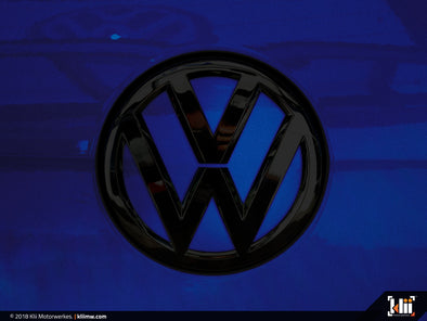 Klii Motorwerkes VW Rear Badge Insert - Lapiz Blue Metallic