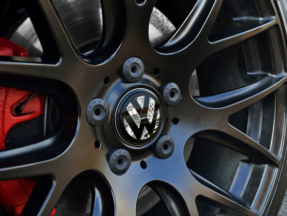 Klii Motorwerkes VW Center Cap Badge Insert Set - Stickerbomb Noir