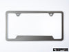 VW Volkswagen Premium License Plate Frame - Indium Gray Metallic (Silver)