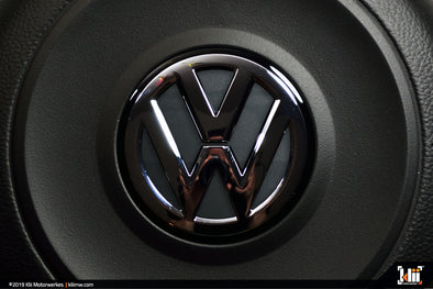 Klii Motorwerkes VW Steering Wheel Badge Insert - Indium Gray Metallic