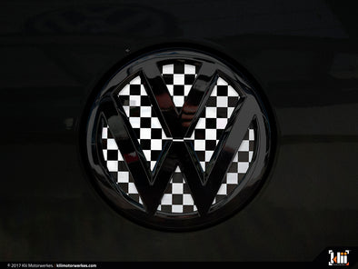 Klii Motorwerkes VW Rear Badge Insert - Checkered Flag