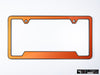 VW Volkswagen Premium License Plate Frame - Habanero Orange Metallic (Black)