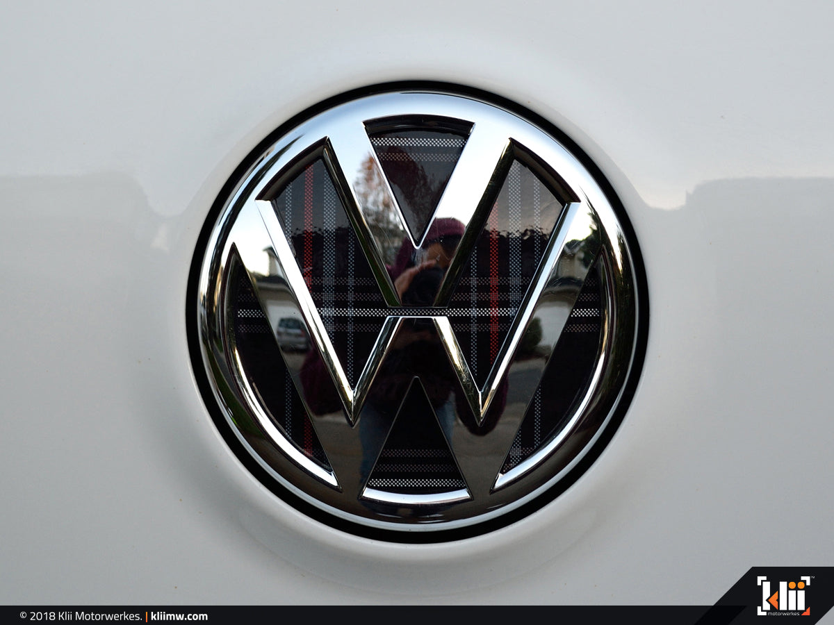 VW Rear Badge Insert - Mk5 GTI Plaid