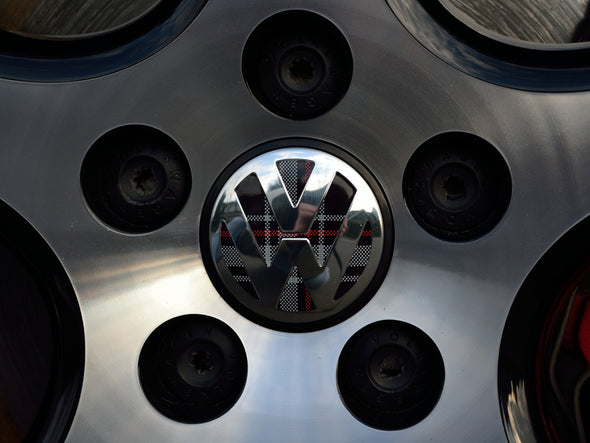 Klii Motorwerkes VW Center Cap Badge Insert Set - Mk6 GTI Plaid