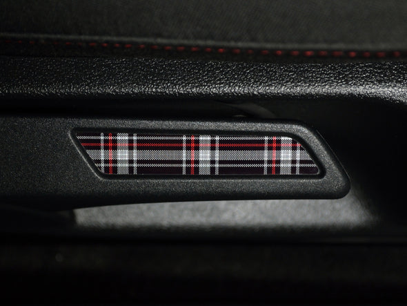 Klii Motorwerkes VW Seat Lever Insert Set - Mk6 GTI Plaid